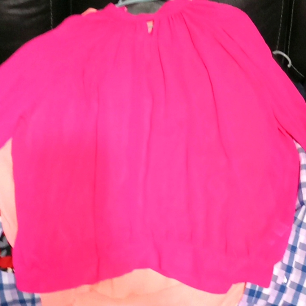 Sheer hot ping blouse